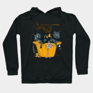 Cats playing with balls of yarn Funny T-shirt 2-05 Hoodie